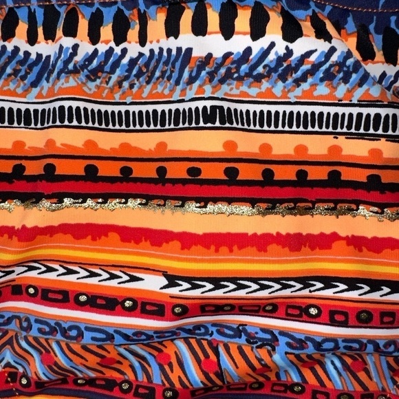 NWT LA VIE EN ROSE BIKINI BOTTOM SIZE S ORANGE SIDE BANDS - Picture 11 of 15